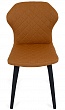 стул Марио нога черная 1R38 (Т04 терракотовый ткань)