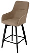 стул Молли полубарный нога черная 600 360F47 (Т184 кофе с молоком)